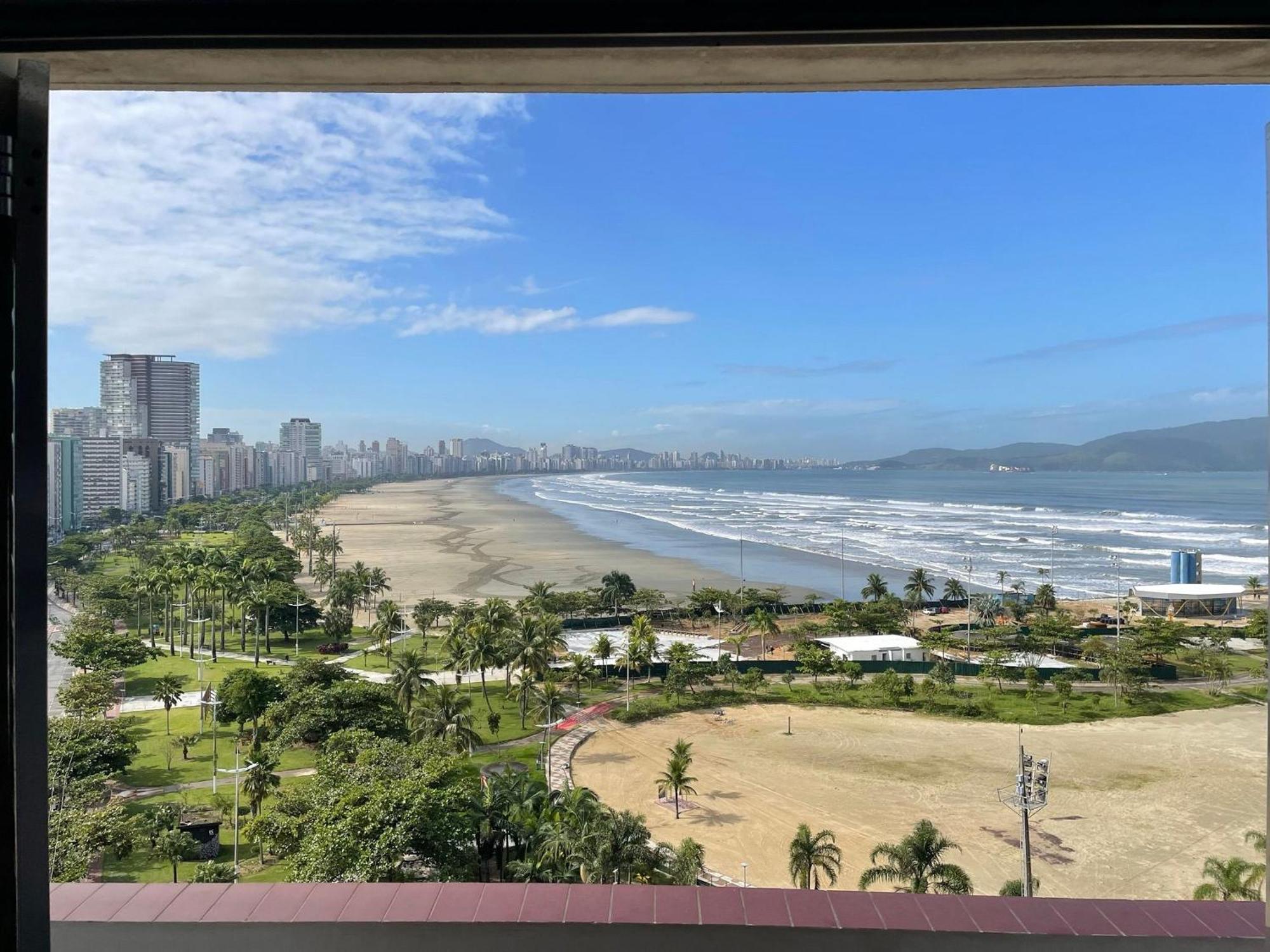 Apartamento Pe Na Areia Melhor Vista Mar De Santos Exterior photo