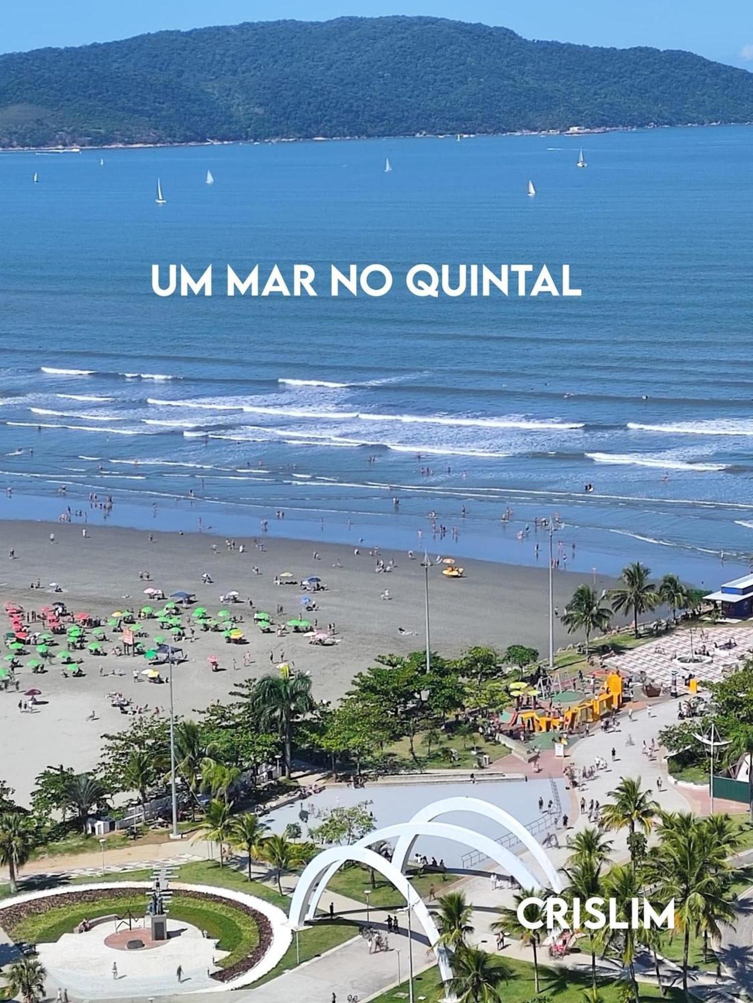 Apartamento Pe Na Areia Melhor Vista Mar De Santos Exterior photo