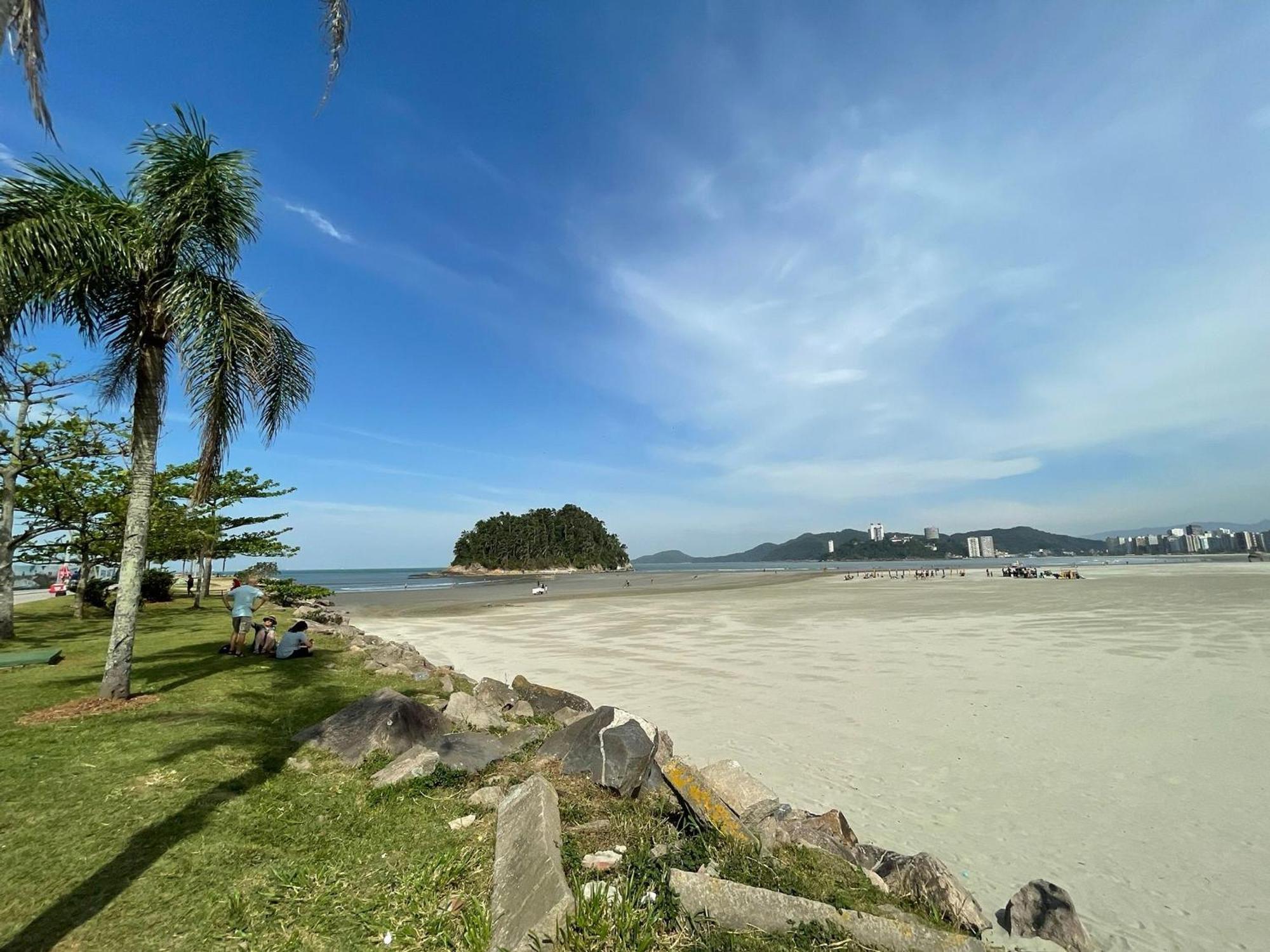 Apartamento Pe Na Areia Melhor Vista Mar De Santos Exterior photo